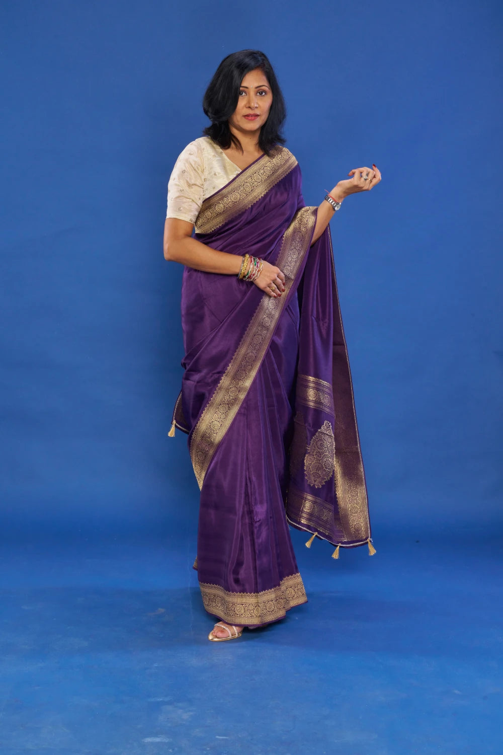 Opulent Violet Indigo Elegance