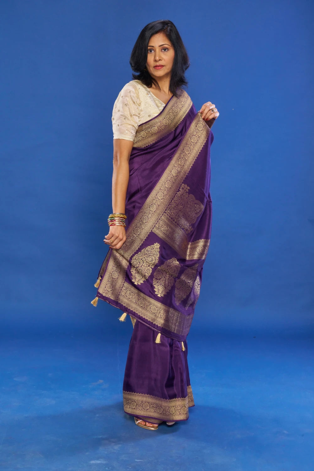 Opulent Violet Indigo Elegance