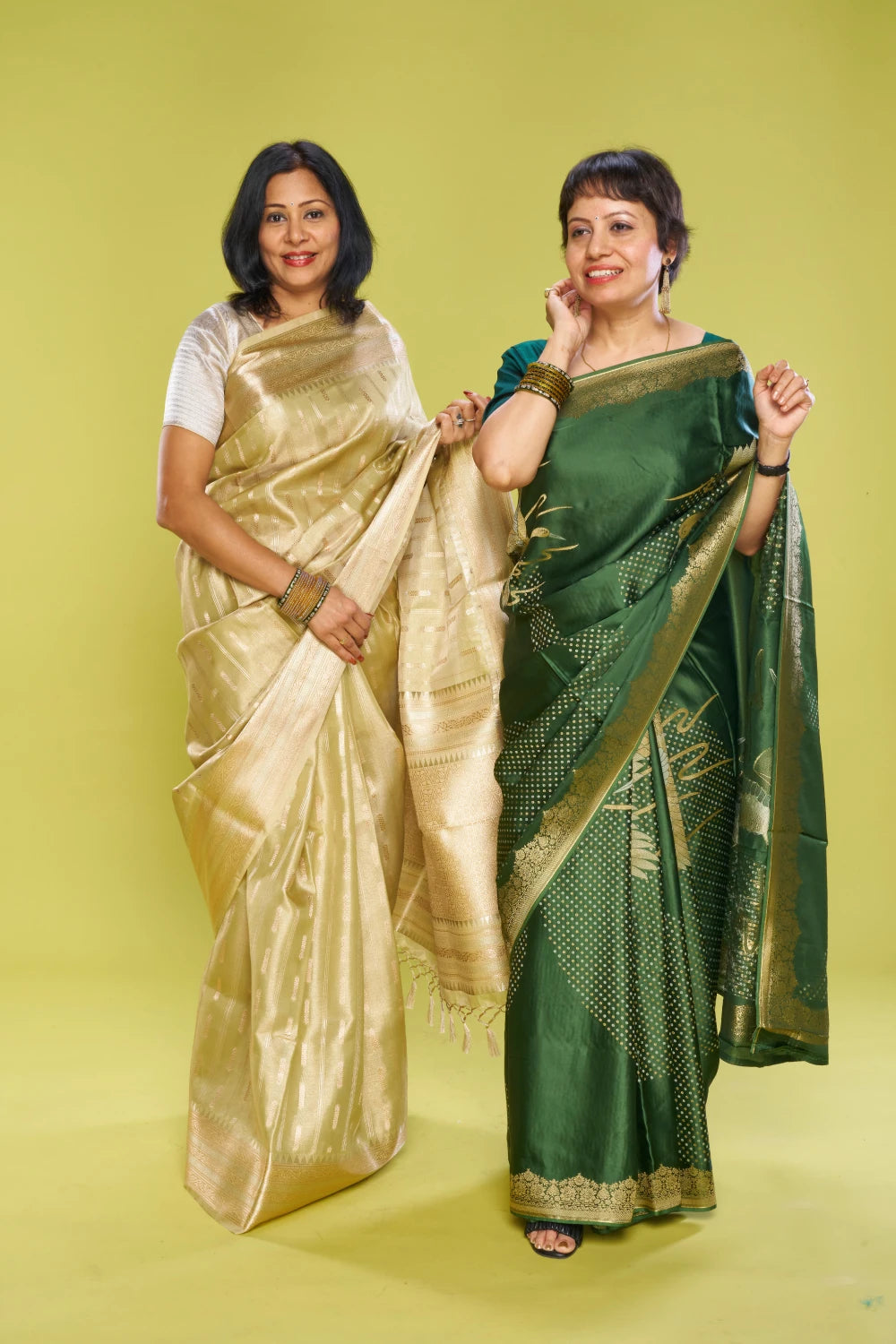 Radiantly Dark Green Elegance