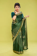 Radiantly Dark Green Elegance