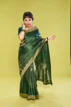 Radiantly Dark Green Elegance