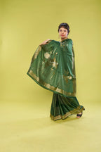 Radiantly Dark Green Elegance