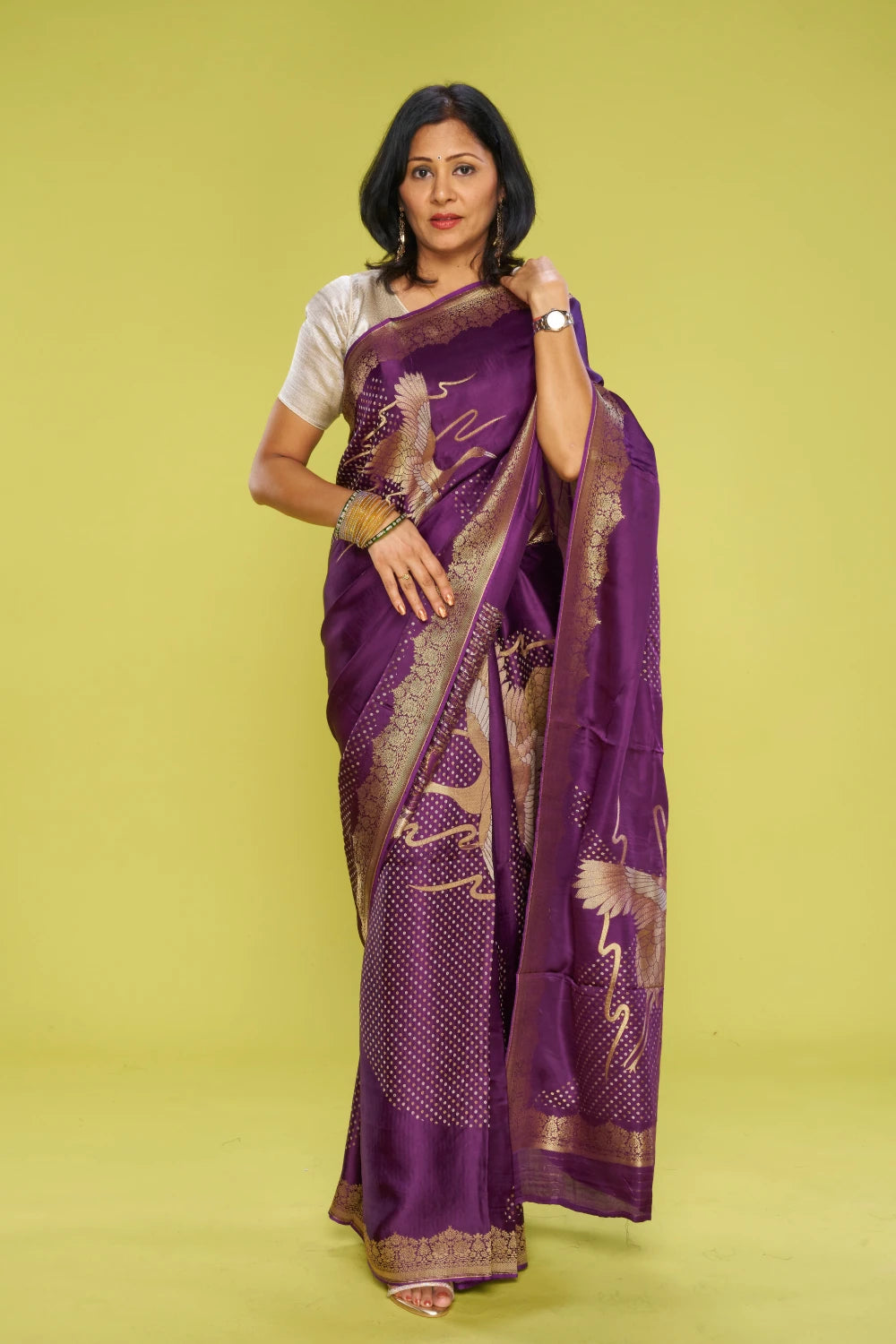 Shimmering Imperial Purple Elegance