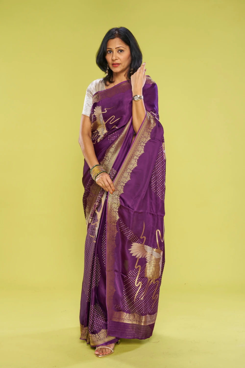 Shimmering Imperial Purple Elegance