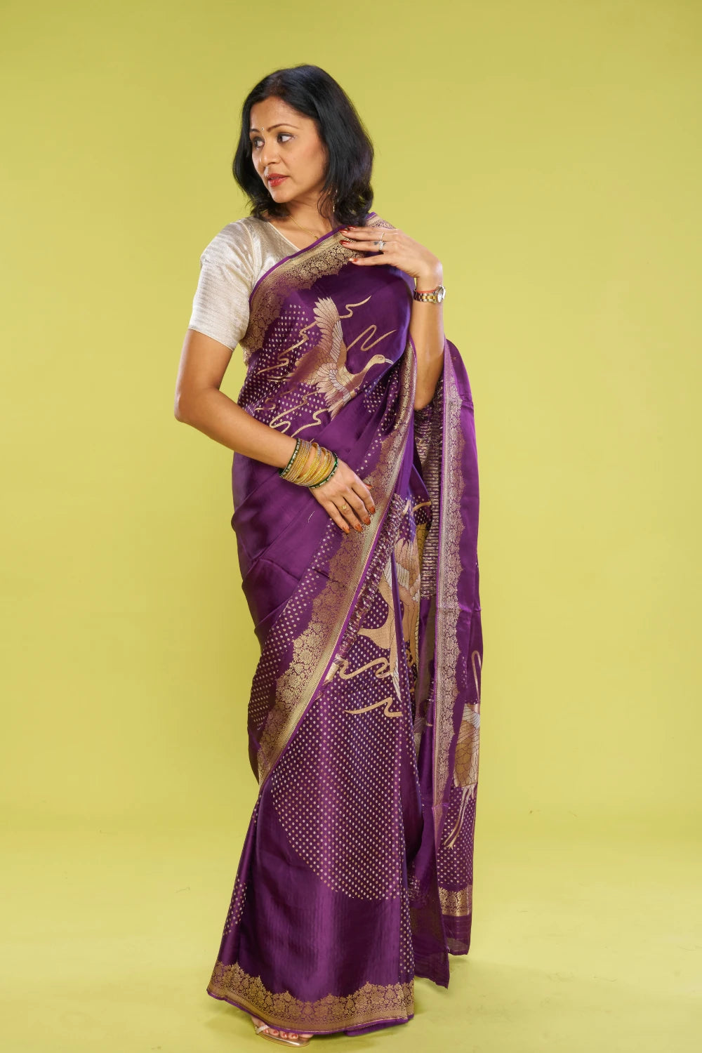 Shimmering Imperial Purple Elegance