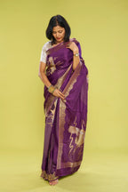 Shimmering Imperial Purple Elegance