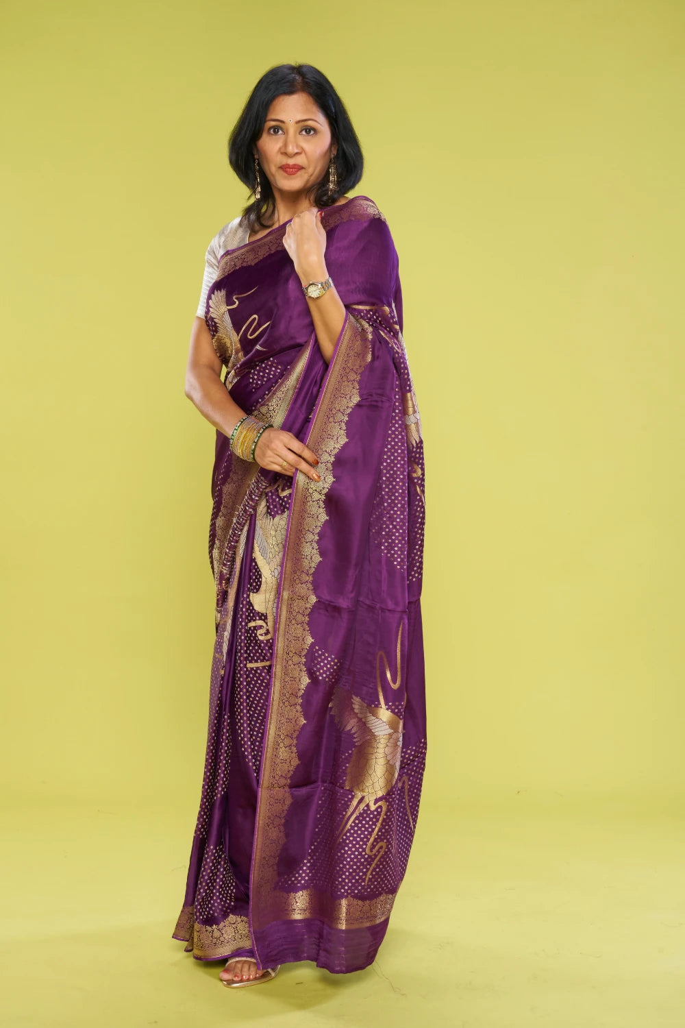 Shimmering Imperial Purple Elegance