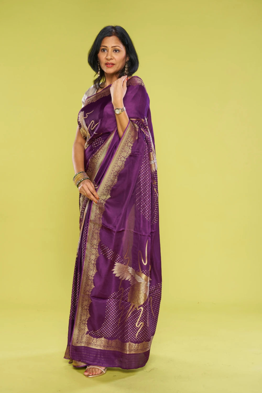 Shimmering Imperial Purple Elegance