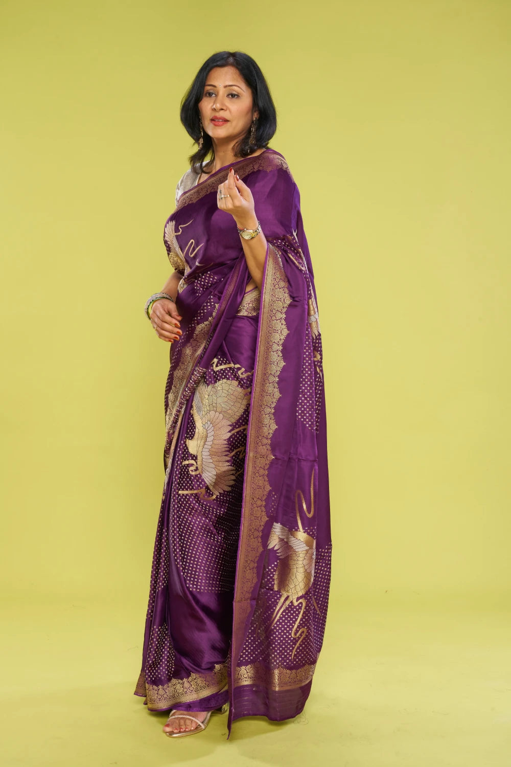 Shimmering Imperial Purple Elegance