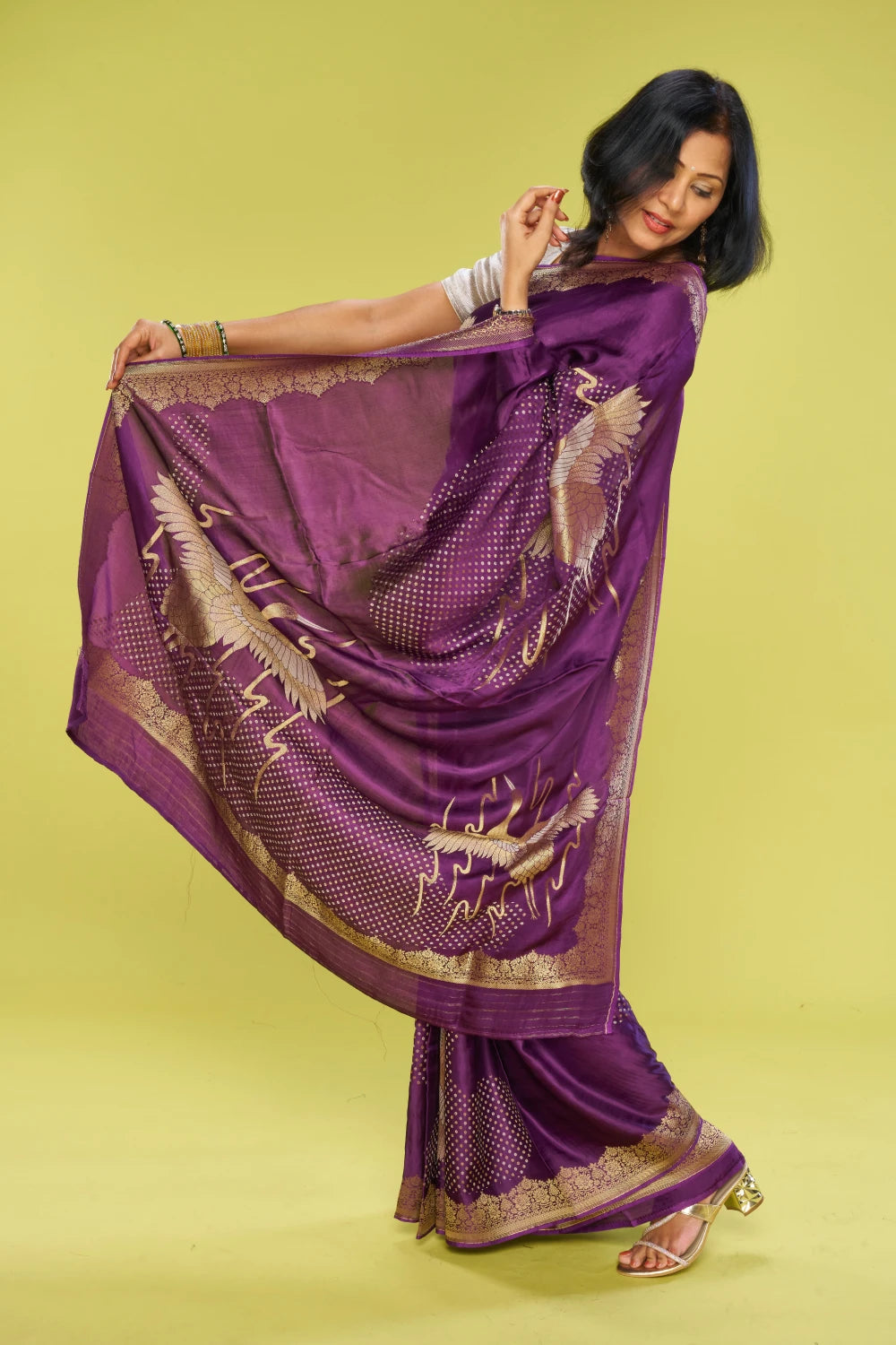 Shimmering Imperial Purple Elegance
