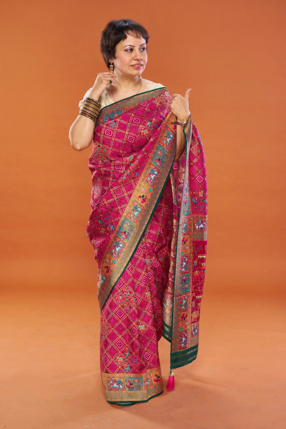 Warm Magenta Lacquer Elegance