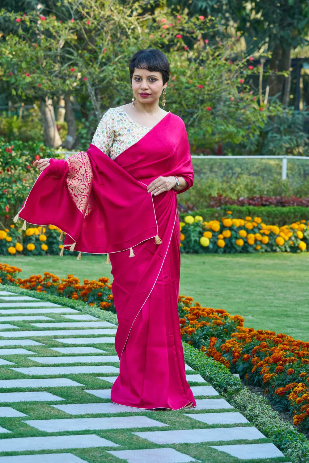 Graceful Rhodamine Red Elegance