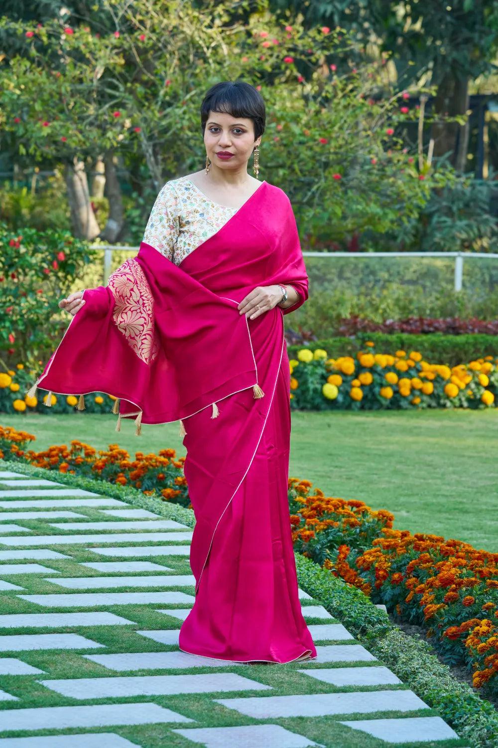 Graceful Rhodamine Red Elegance
