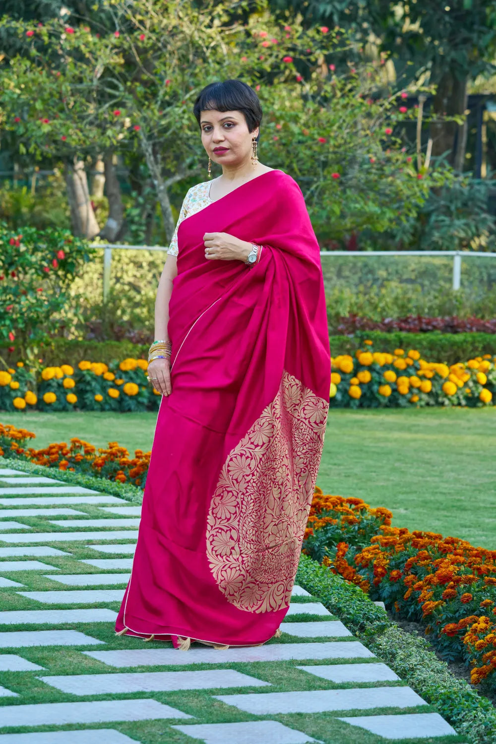 Graceful Rhodamine Red Elegance