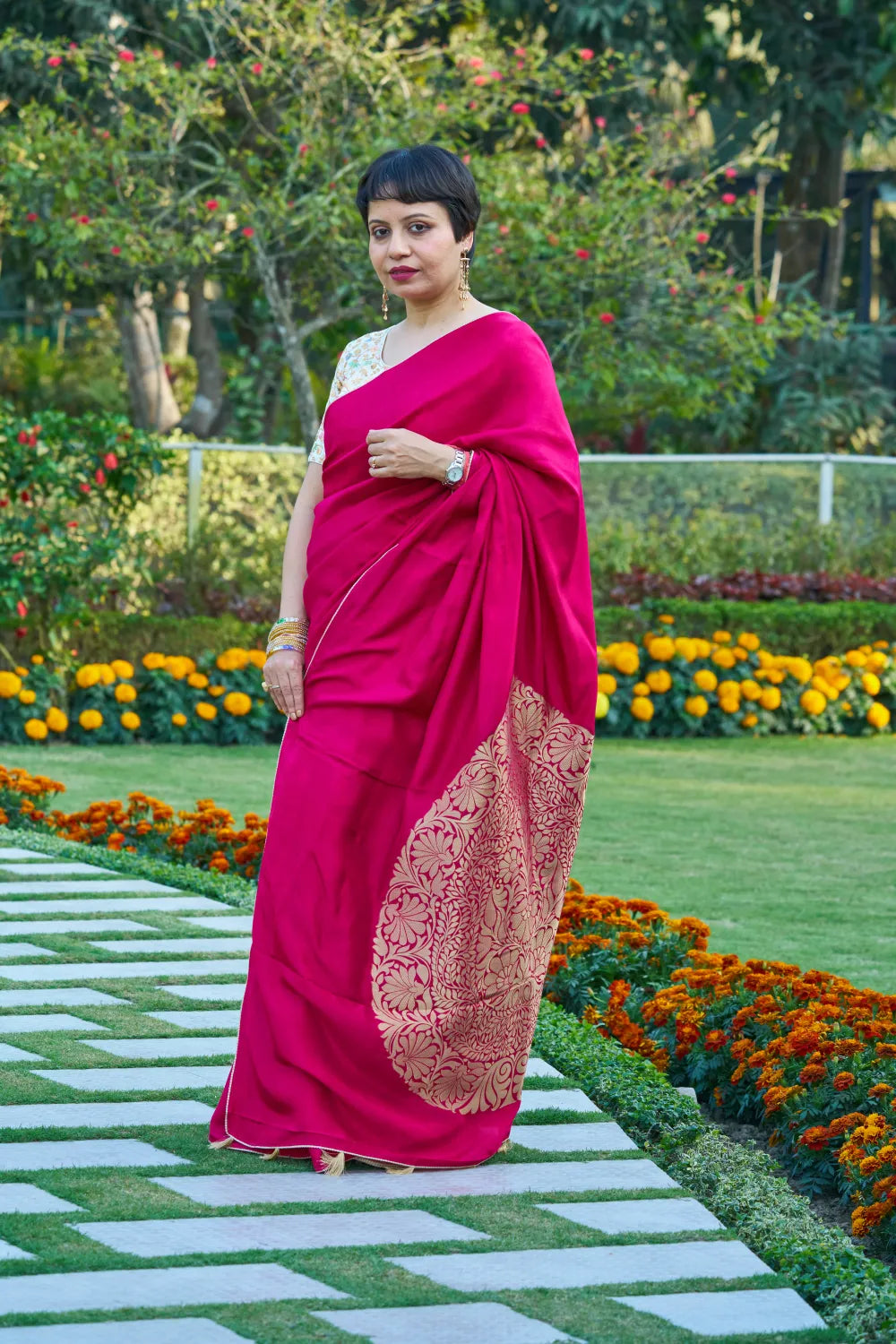 Graceful Rhodamine Red Elegance