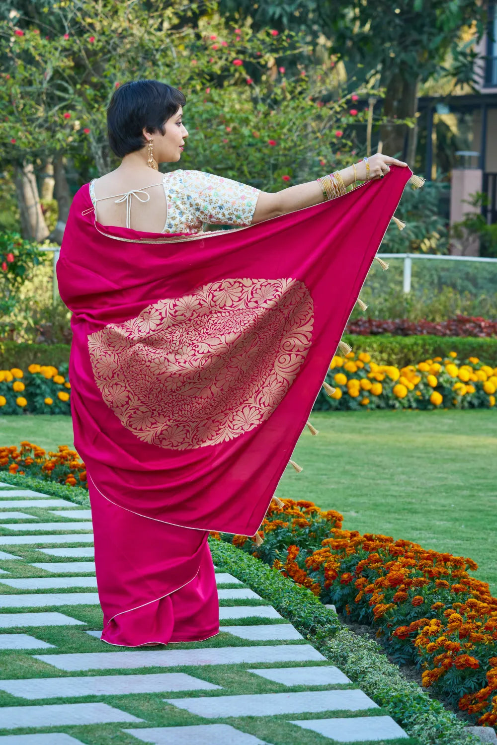 Graceful Rhodamine Red Elegance