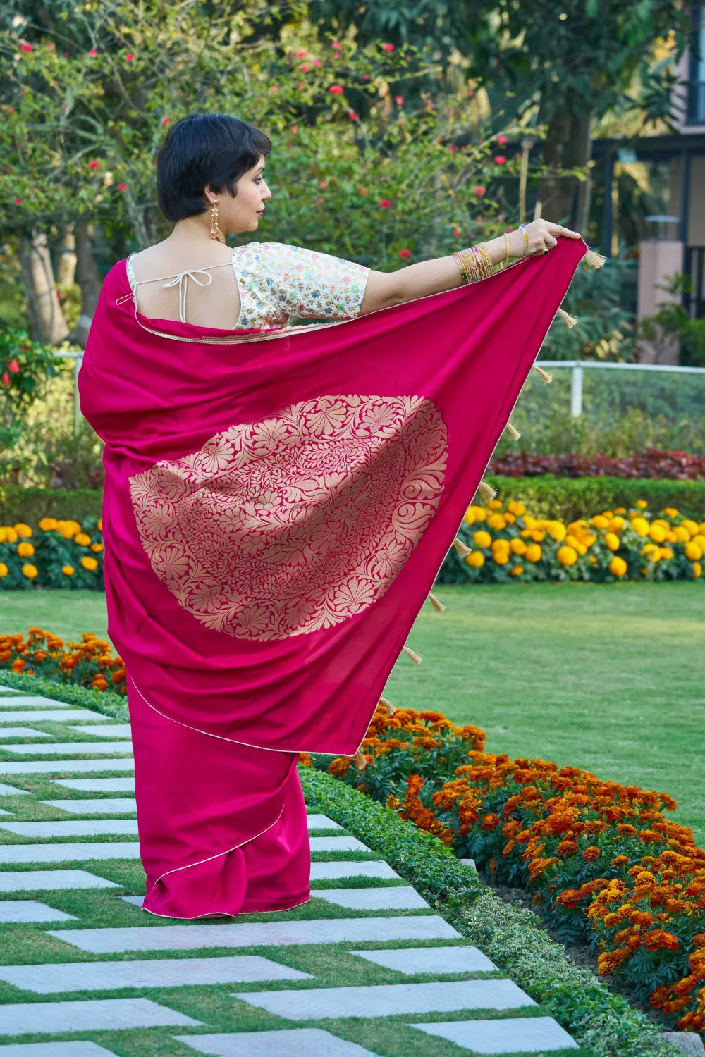 Graceful Rhodamine Red Elegance