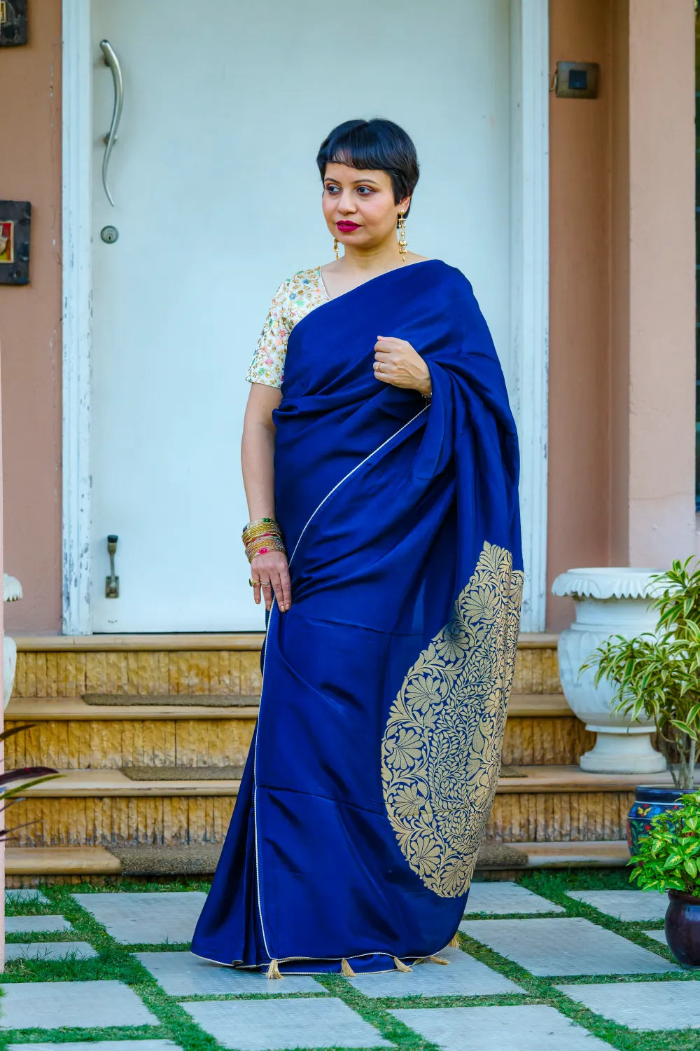 Radiant Midnight Blue Elegance