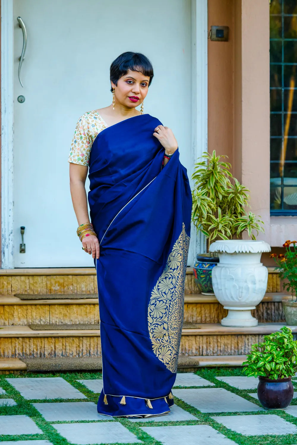 Radiant Midnight Blue Elegance