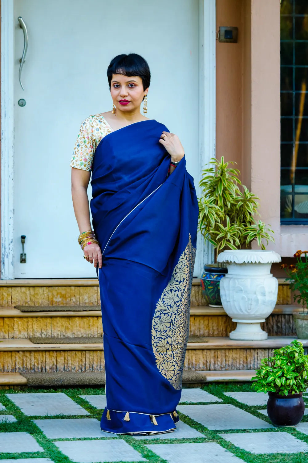 Radiant Midnight Blue Elegance