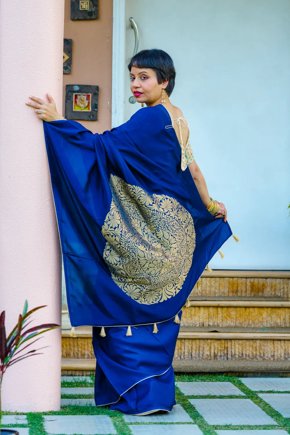Radiant Midnight Blue Elegance