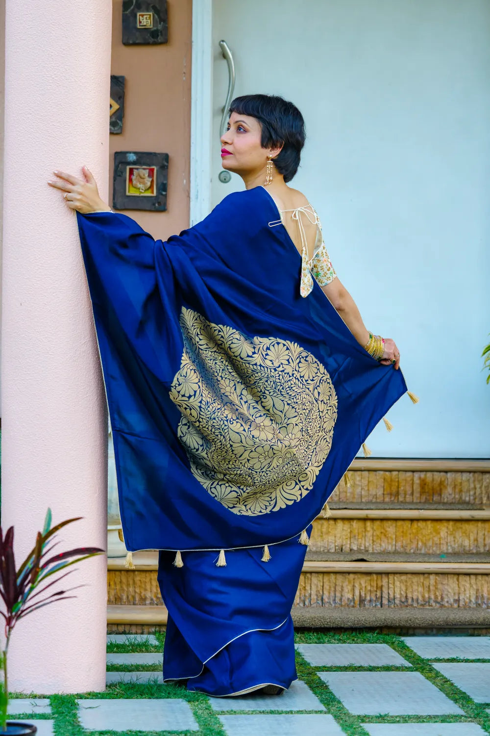 Radiant Midnight Blue Elegance