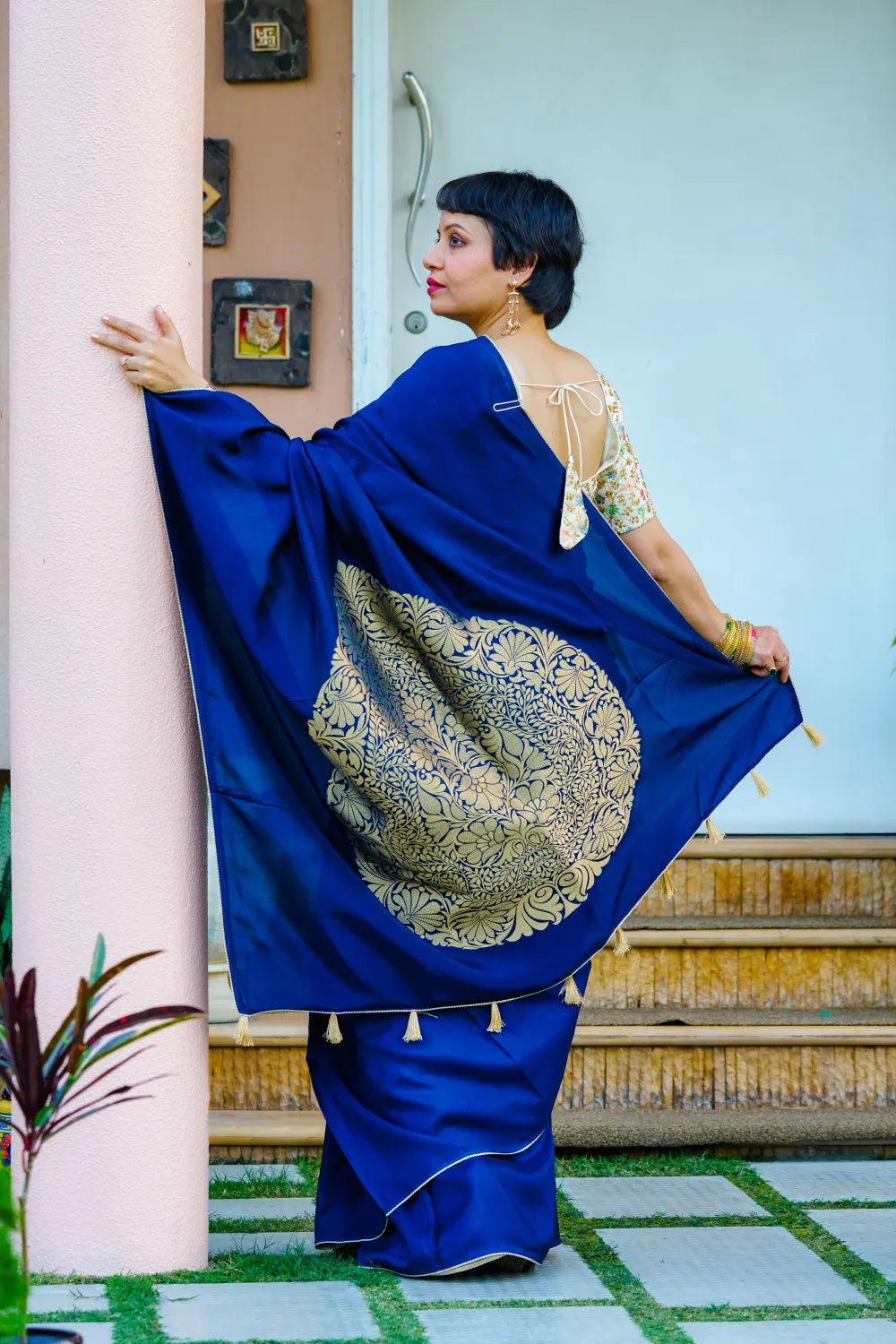 Radiant Midnight Blue Elegance