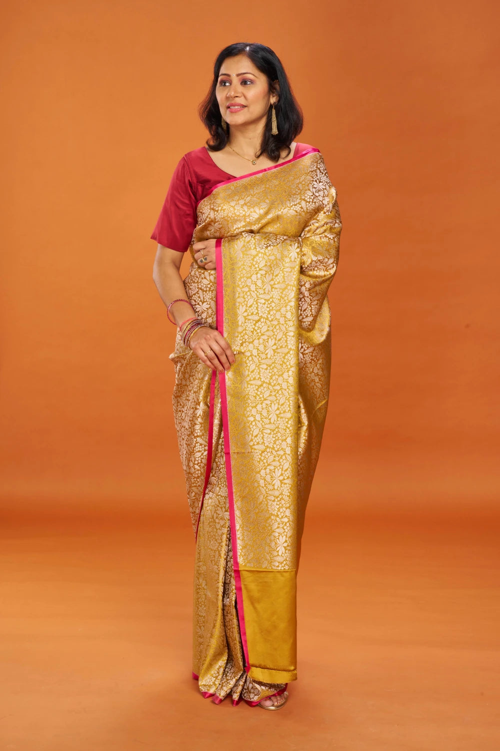 Enchanting Mustard Gold Elegance