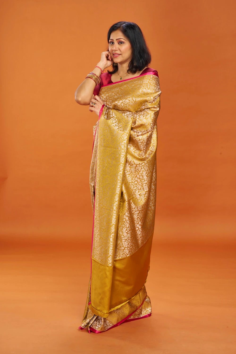Enchanting Mustard Gold Elegance