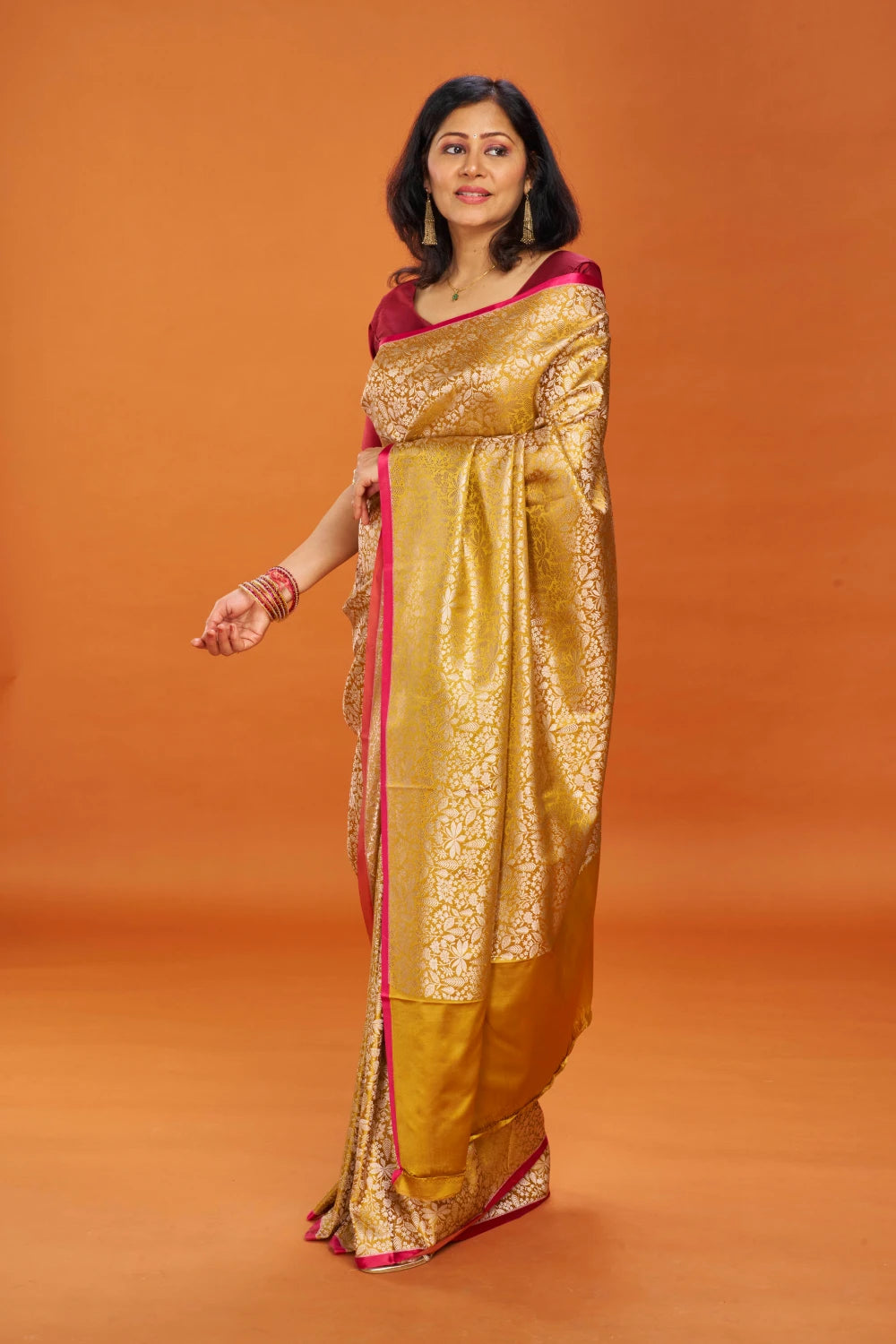 Enchanting Mustard Gold Elegance