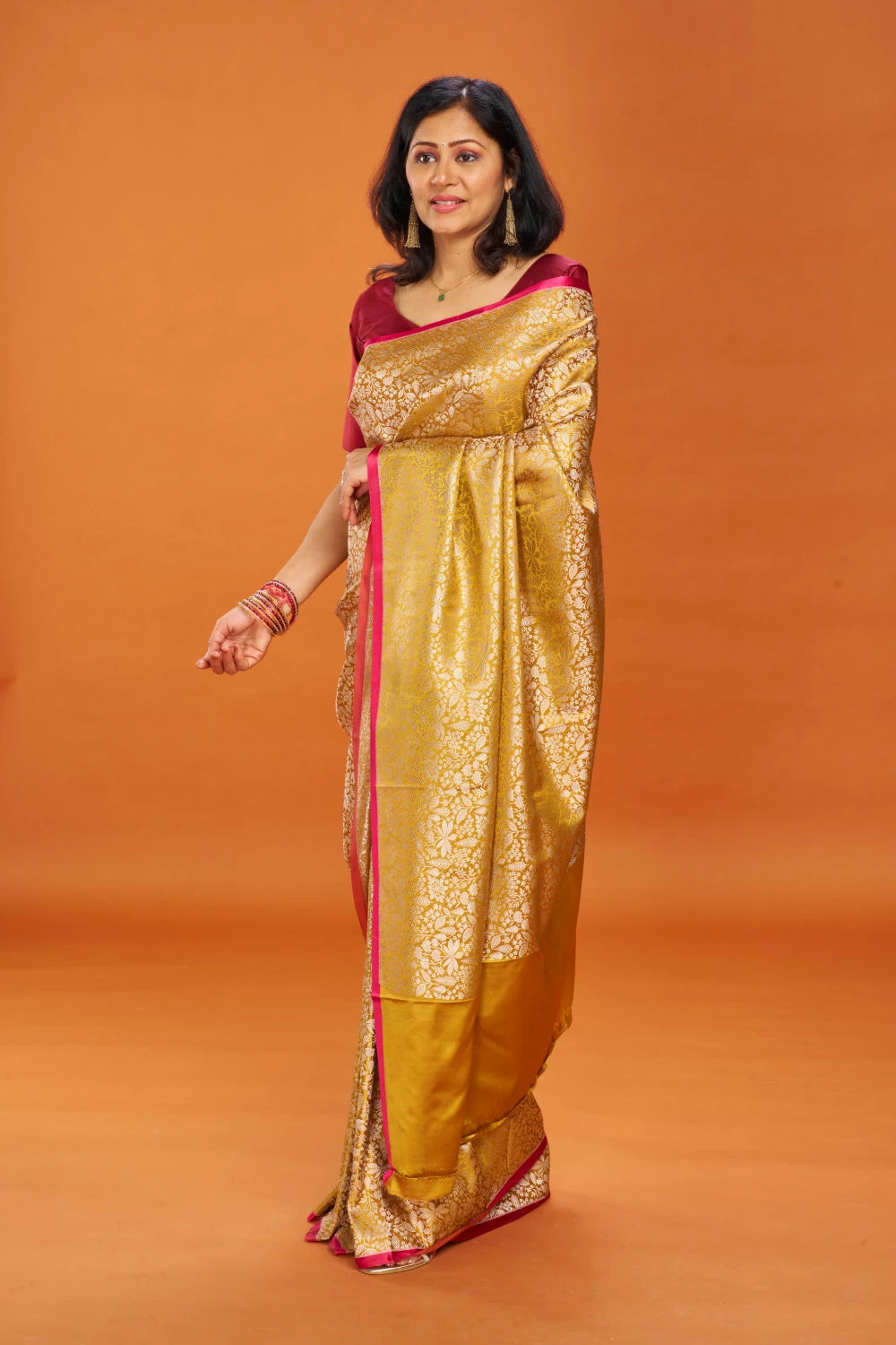 Enchanting Mustard Gold Elegance