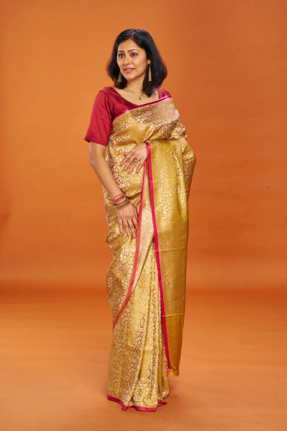 Enchanting Mustard Gold Elegance