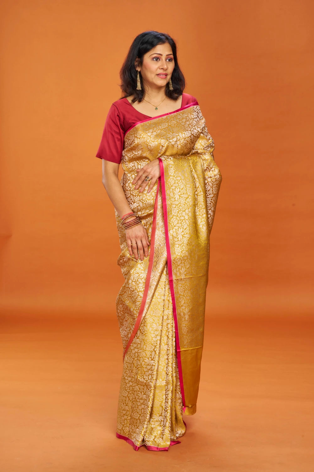 Enchanting Mustard Gold Elegance