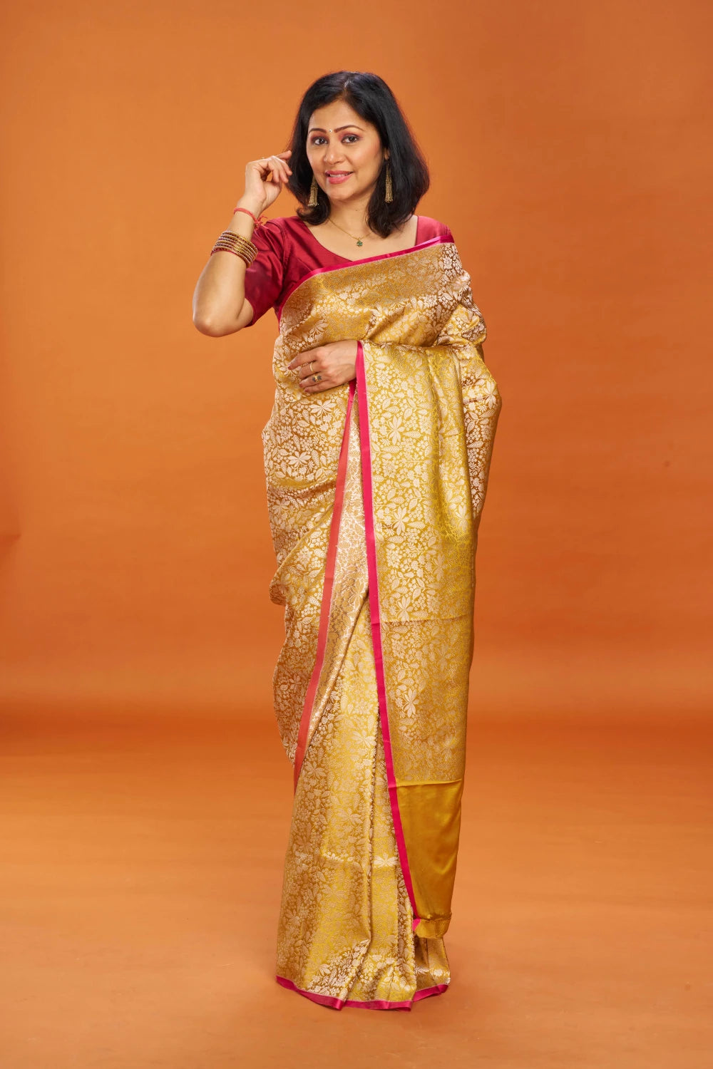 Enchanting Mustard Gold Elegance