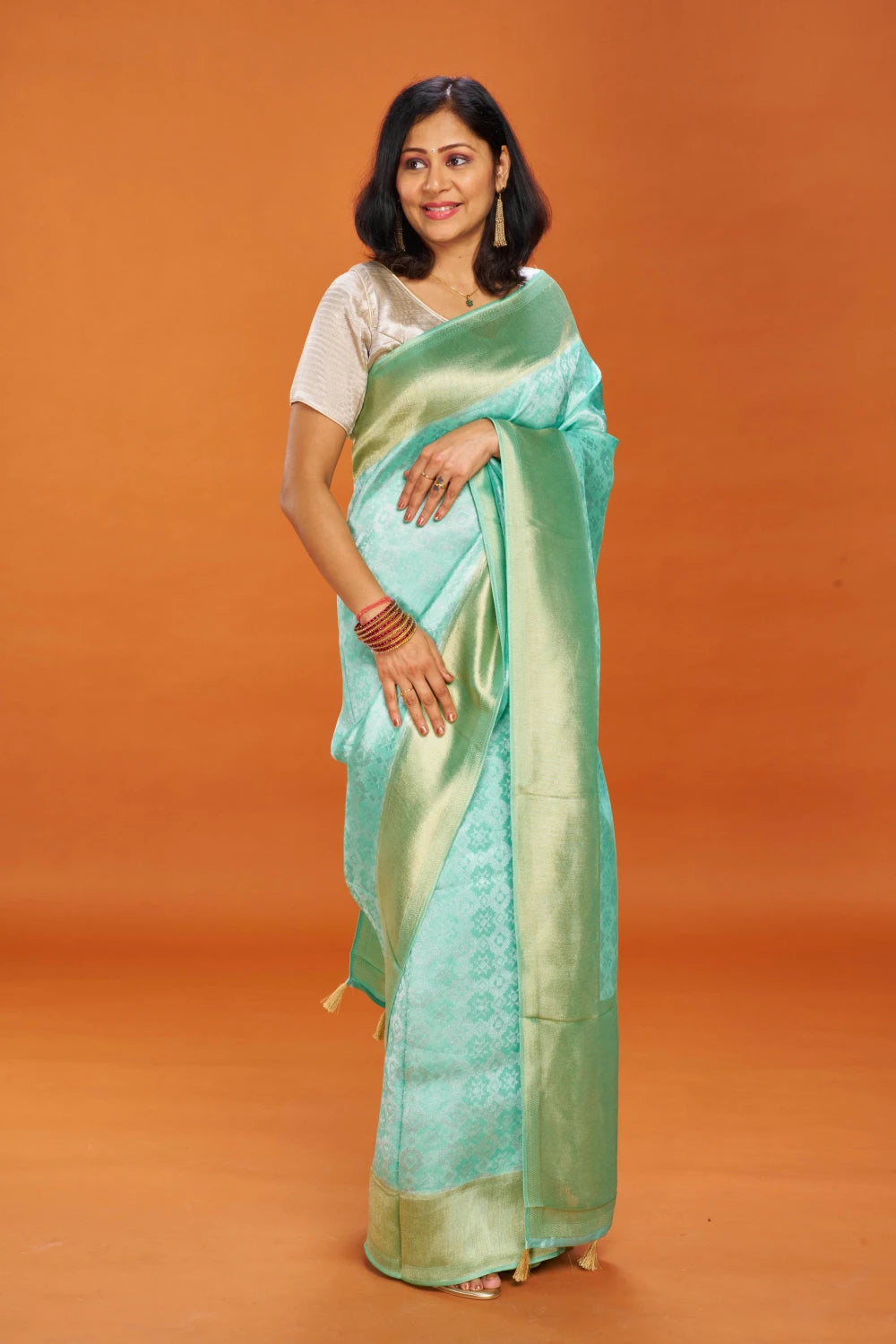Velvety Aqua Green Elegance