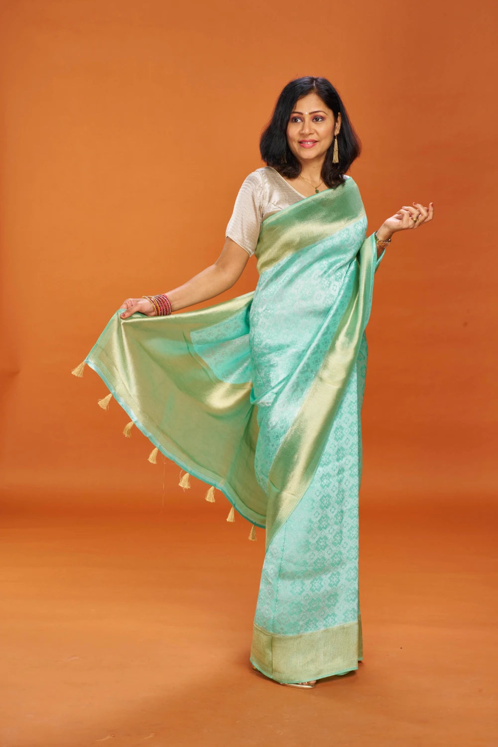 Velvety Aqua Green Elegance